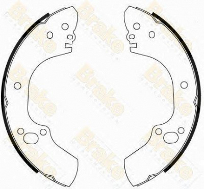 BRAKE ENGINEERING sh2507 -  Комплект тормозных колодок